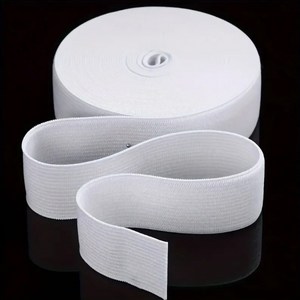 두꺼운 고탄성 밴드 가로 4/6/8/10/15/20/25/30/40/50mm 세로 400cm, 1개, 화이트40mmx400cm