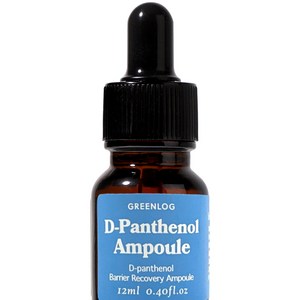 그린로그 D-판테놀 장벽 리커버리 앰플 12ml 디판테놀 300000ppm 덱스판테놀 민감 예민 피부 진정, 1개