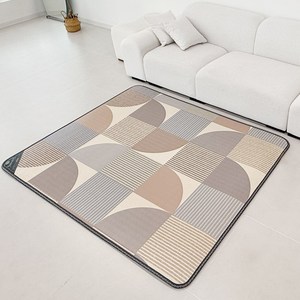 (주)한일의료기 유니크 브라운 거실용 전기장판 전기매트, 2인용