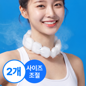 핏츠런 아이스 넥쿨러 목 아이스팩 목쿨러 국산, 화이트, 2개