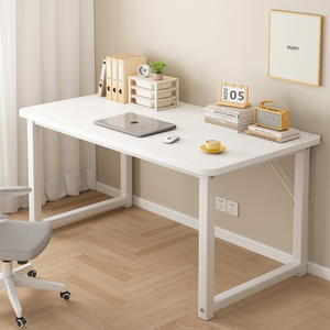 편안홈 튼튼한 사무용 컴퓨터 책상 철제 책상, 화이트