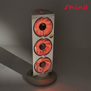 [25년형 최신형] 신일 전기히터 3구 전기난로 하이라이트 업소용 가정용 전기난로, 상세페이지 참조, 아이보리