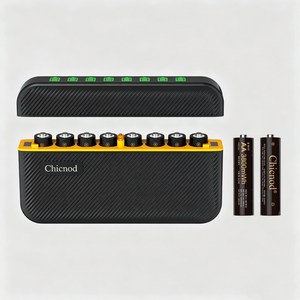 [KC 인증] CHICOND 8구 급속충전기 AA 1.5V 3800mWh 리튬이온 충전지 전용 스마트 충전기 CH-L841C, 1세트