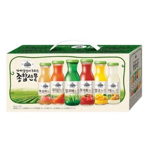 가야농장 주스 6종 종합선물세트, 12개, 180ml, 1세트