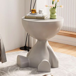 오아루 인테리어 수납함 거실 커피 사이드 테이블, 그레이