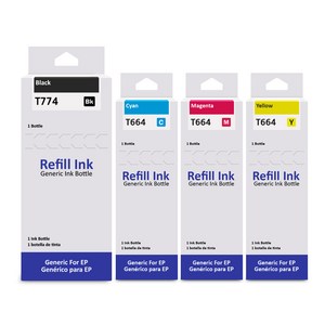 잉크다파라 엡손 호환잉크 T774 T664 세트, 1세트, T774호환/4색