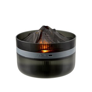 디디플렉스 미니가습기 불멍 사무실 휴대용 세척편한 대용량 저소음, 블랙