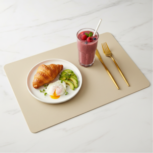 라온커넥션 사각 모던디자인 식탁 테이블 매트, 2개, 1인(43x30cm), 베이지