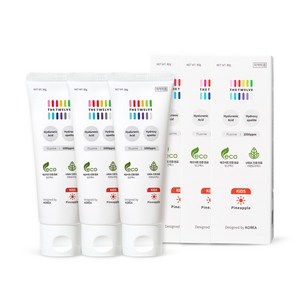 더트웰브 1000ppm 고불소 주니어 낮 치약 파인애플향, 80g, 3개