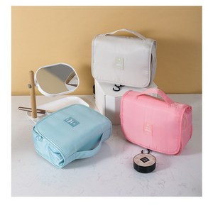 원더니즈 벽걸이 압축 여행용 세면파우치, 스카이블루