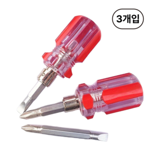 휴대용 십자 일자 주먹 드라이버 3p 세트, 1세트