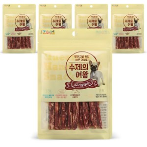 더주스 수제의여왕 반려견을 위한 바른레시피 간식, 소고기슬라이스, 70g, 5개
