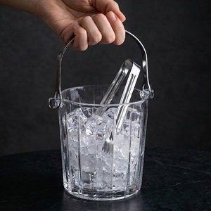 글라셰 와인쿨러 얼음통 아이스버킷+집게, 1개, 980ml