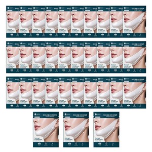 로로스키니 하이드로겔 턱 v 브이라인 리프팅 라인 팩1매 마스크 패치 1일1팩 팔자주름 넥 기타패치, 33개