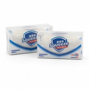 비누 말랑이 스퀴시 화이트, 01 크런치 말랑이 화이트+02소프트 슬랑이 화이트, 160g, 1세트