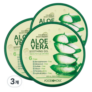 푸드어홀릭 알로에베라 수딩젤, 300ml, 3개 골드박스 특가