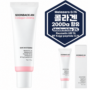순백앤 미백 톤업크림 콜라겐 200Da, 화이트, 50g, 1개