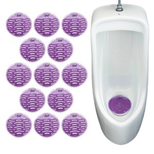 냄새싹 소변기 탈취제 패드 소변기 냄새제거 퍼플 라벤더향, 48g, 13개