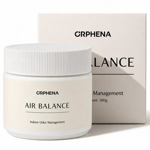 AIR BALANCE 고체 탈취제 화장실 탈취제 실내 고체 탈취제 실내 탈취제 퍼퓸 화장실 집안 방 홀애비 실내 악취 냄새 제거제 상쾌한 레몬그라스향, 1개, 300g