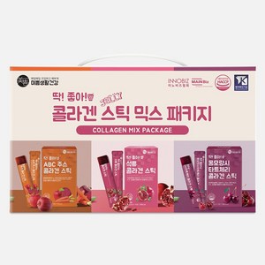 미쁨생활건강 딱좋아 콜라겐 스틱 믹스 패키지 석류 20g x 15p + 타트체리 20g x 15p + ABC주스 20g x 15p 세트, 900g, 1세트