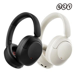 QCY H4 ANC APP 오디오 노이즈 캔슬링 블루투스 헤드폰, 베이지, H4 headset