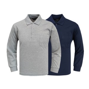 1+1 나인앤나인 30수 PKG 긴팔 카라티 작업복 단체복 데일리룩 봄가을