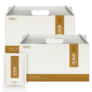 헤밀레 김소형 원장 생력산 국산 볶은 맥문동 진액 오미자 인삼 달임액, 70ml, 60개 골드박스 특가