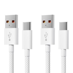 usb c타입 케이블 usb to c타입 초고속 충전케이블 차량용 고속 충전기 c타입 케이블 1m/1.5m/2m C타입 고속 충전기 케이블, 2개, 화이트, 2m