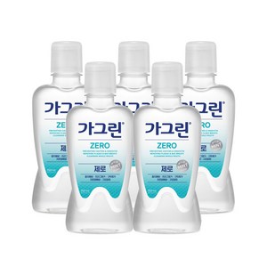 가그린 제로 구강청결제, 250ml, 5개