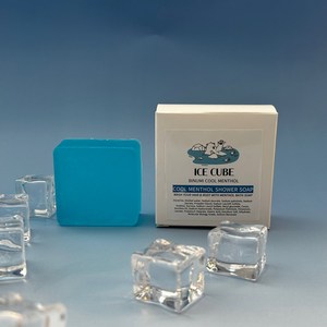 아이스 큐브 멘톨비누 5% 쿨멘톨 퍼퓸 샤워바 비누미, 120g, 1개입