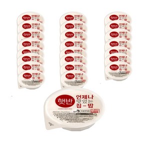 햇반 백미밥, 205g, 24개