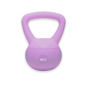 펠컨 무소음 소프트 케틀벨, 1개, 4kg, 퍼플