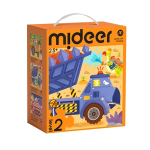 Mideer 미디어 레벨업 퍼즐 LEVEL 2, 1개, 공룡과중장비, 1피스