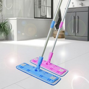 바로싹 트위스트 밀대 세트 극세사 교체형, 블루 40cm, 1세트