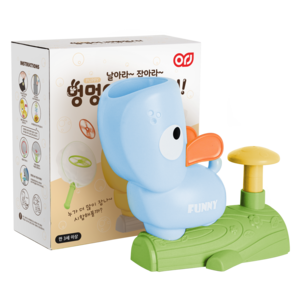 아재방 멍멍이 비행접시 캐치 플라잉 장난감, 블루, 1개