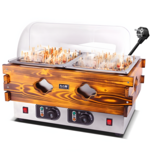 온진국 오뎅기계 전기 어묵기계 오뎅탕기계 어묵조리기 업소용 어묵기, 2구 덮개형