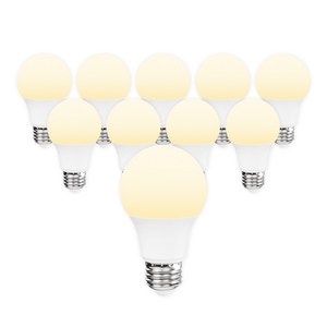 라인라이팅 LED 에코 벌브 전구 8w (주광/전구/주백), 전구색, 10개