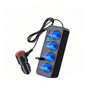 콜콜러브 초고속 120W 차량용 충전기 4구 차량용 스위치 멀티콘센트 7in1 차량용 시가잭 QC3.0+PD30W, 7구, 1개
