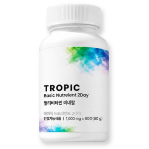 트로픽리서치 베이직 뉴트리언트 투퍼데이 TROPIC, 1개, 60정