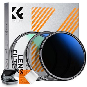 K&F CONCEPT Nano-Klear MCUV+CPL+ND2-400 필터 키트 + 필터 파우치 + 청소용 천, 1개, 49mm