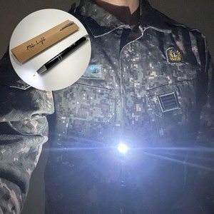 밀리라이트 군입대 군대 군인 군용 훈련소 라이트펜, 1개, 블랙