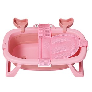 태월 반려동물 접이식 욕조 목욕통 20KG, 핑크, 1개