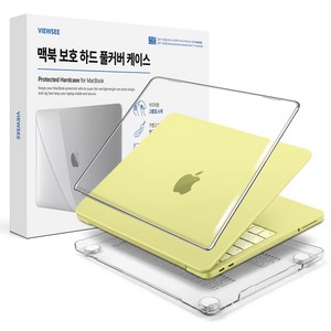 뷰씨 맥북 클리어 하드 케이스, 투명, 1개