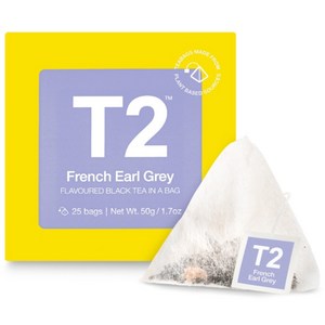 T2 프렌치얼그레이 티백, 50g, 1개, 25개입