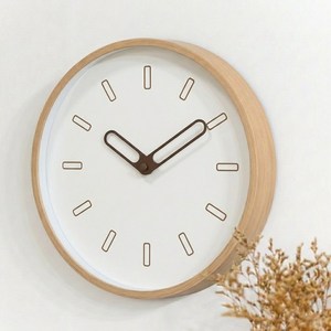 땡스투 미니멀 디자인 인테리어 무소음 벽시계 30cm, 타입-C