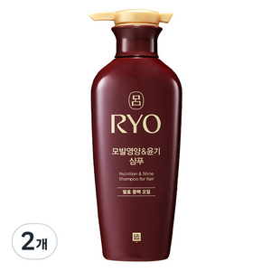 려 모발영양&윤기 샴푸 발효 동백 오일, 400ml, 2개