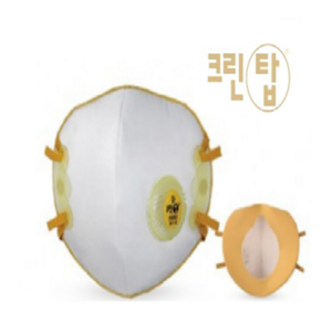 크린탑 C650V 방진마스크 1급 10매, 노랑, 10개