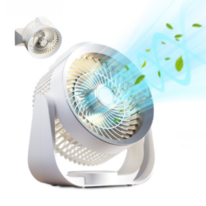 darlisex 저소음 써큘레이터 무선 LED 무드등 bldc 서큘레이터 선풍기 탁상용/걸이식/벽걸이, 화이트