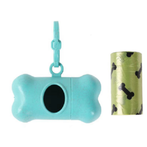 친환경 휴대용 애견 똥츄(봉투+통), 1개, 1개입, 스카이블루