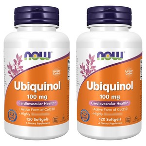 나우푸드 유비퀴놀 100mg 소프트젤, 2개, 120정 골드박스 특가